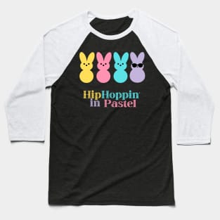 Hip Hoppin Pastel Easter Bunny Peeps Baseball T-Shirt